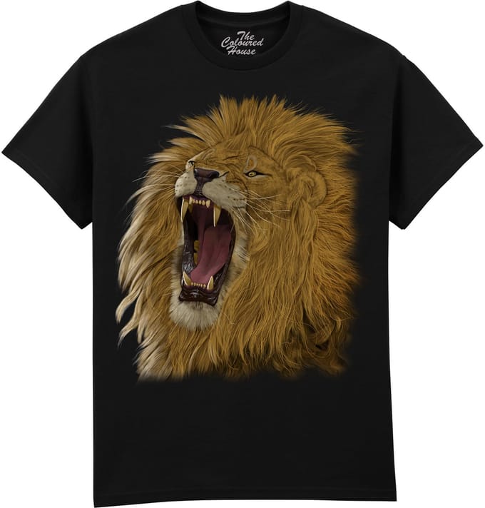 Leeuw Roaring Lion The Coloured House T-shirt M