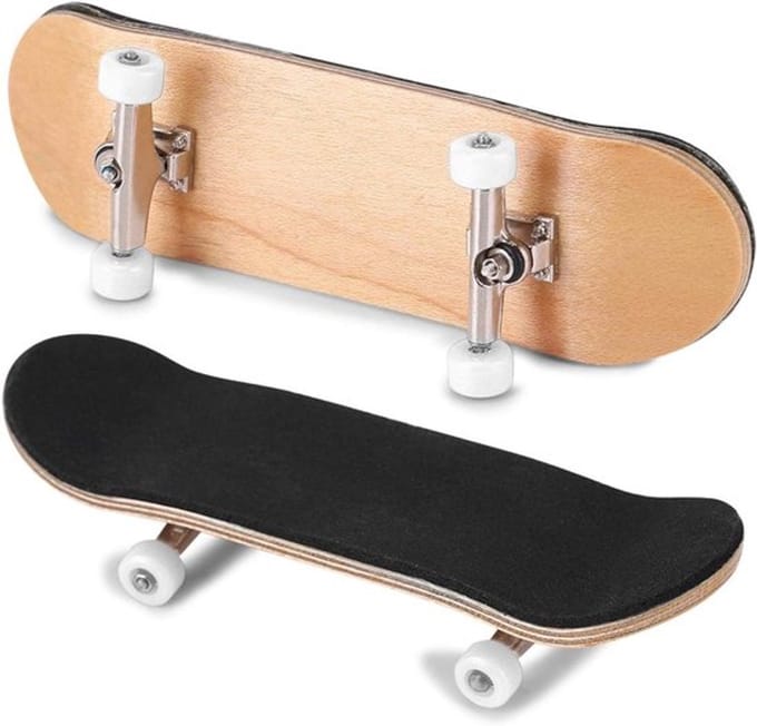 Finger skateboards van esdoornhout en legering voor kinderen - Wit