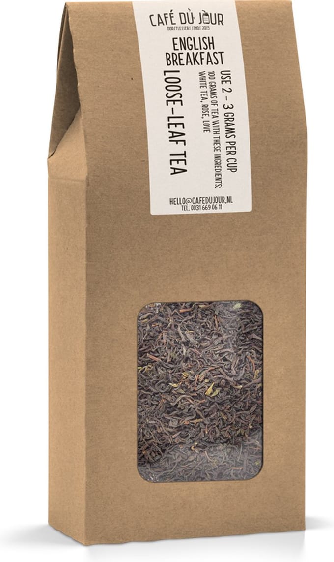 English Breakfast - Zwarte Thee 100 gram - Café du Jour Losse Thee