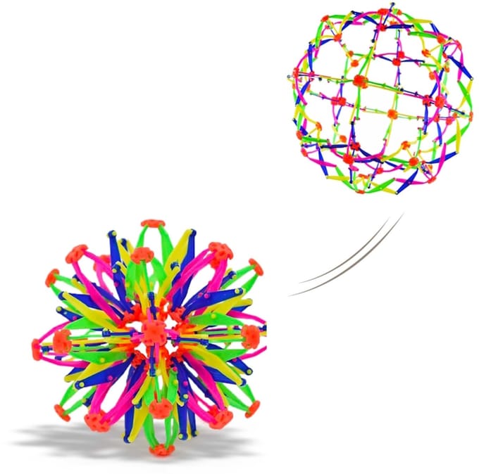 Fidget Regenboogbal Uitrekbaar – Magic Sphere Speelgoed Bal – 16,5 tot 28 cm