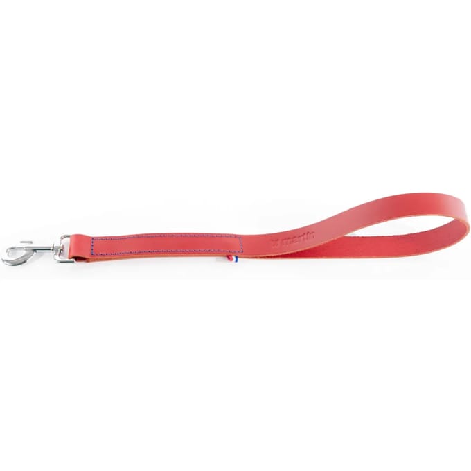 Bicolore leren hondenriem Martin Sellier 499