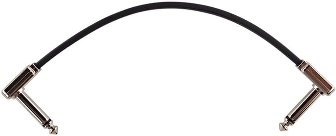 Ernie Ball 6226 Flat Ribbon Patchkabel Zwart 15cm - Per Stuk