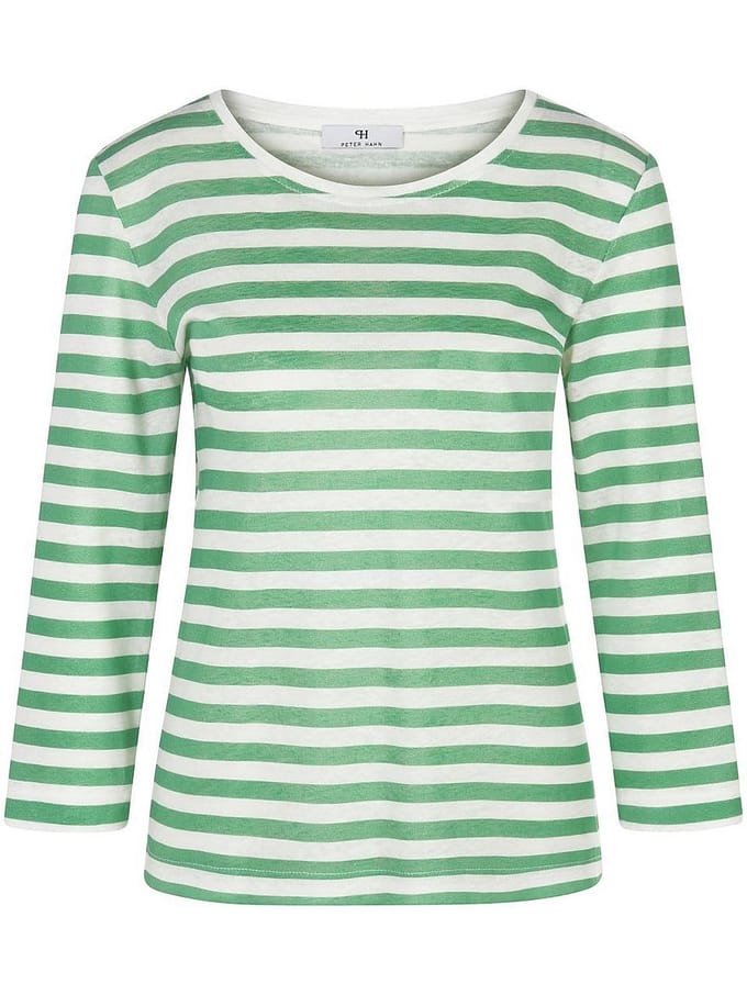 Shirt ronde hals Van Peter Hahn groen