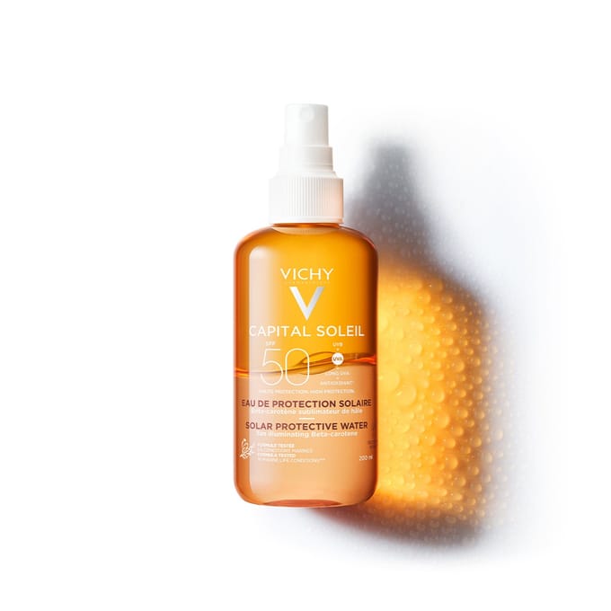Vichy Capital Soleil SPF50 Zonbeschermend Water Optimale Bruine Teint - Lichaam 200ml