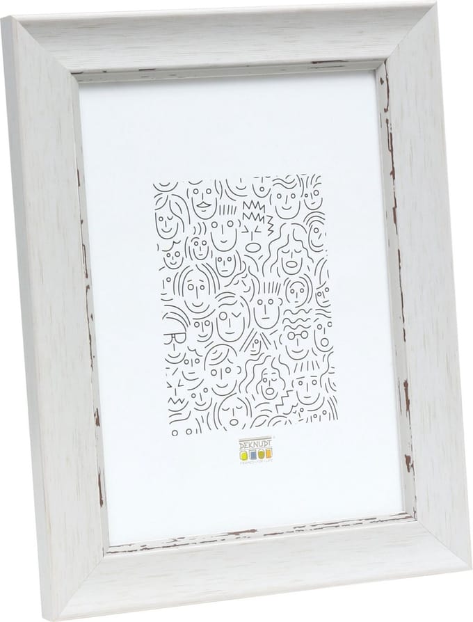 Deknudt Frames fotolijst S45WF1 - witte schilderstechniek - 20x25 cm