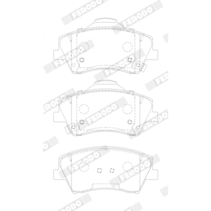 Remblokset FERODO FDB5205, voor