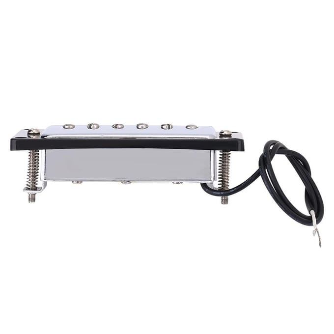 Brug- & Hals Chroom Humbucker Pickup Set met Montageschroeven voor LP Gitaren black