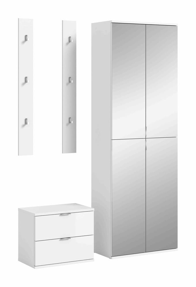 Projectxcombinatie wit hoogglans wit NB - 37x128x191cm