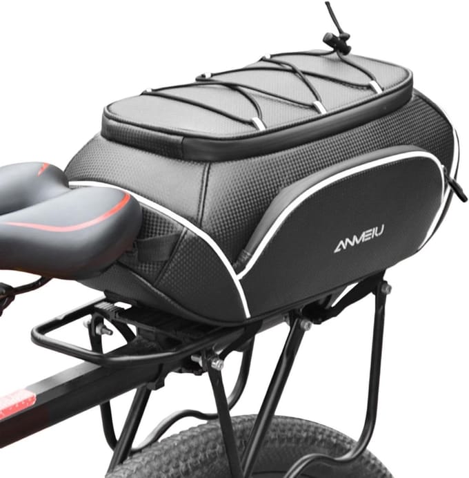 Fietstas - Hardshell Tas - Outdoor Trip - Reflecterend Ontwerp - 10 Liter Capaciteit - Zwart