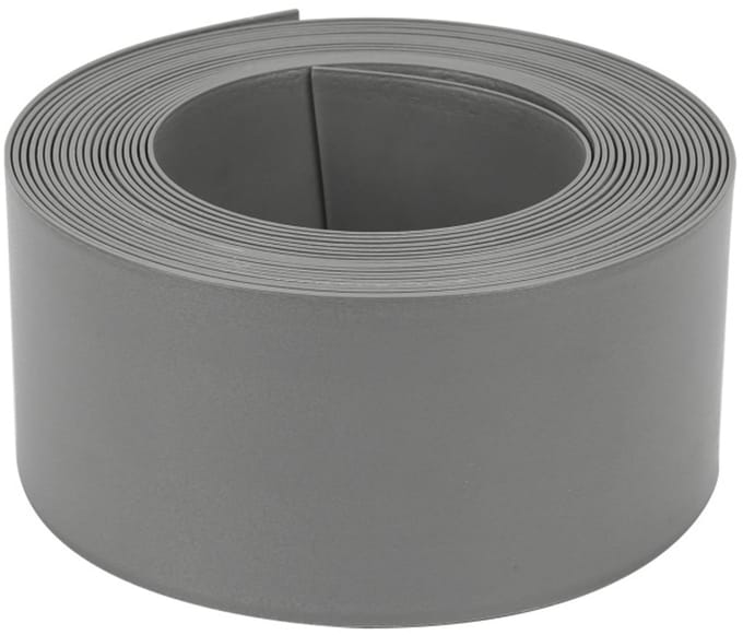 Borderrand op rol - Gazonrand perkrand - Tuinafboording flexibel - 2mm dik - grijs 1000*14*0.2cm