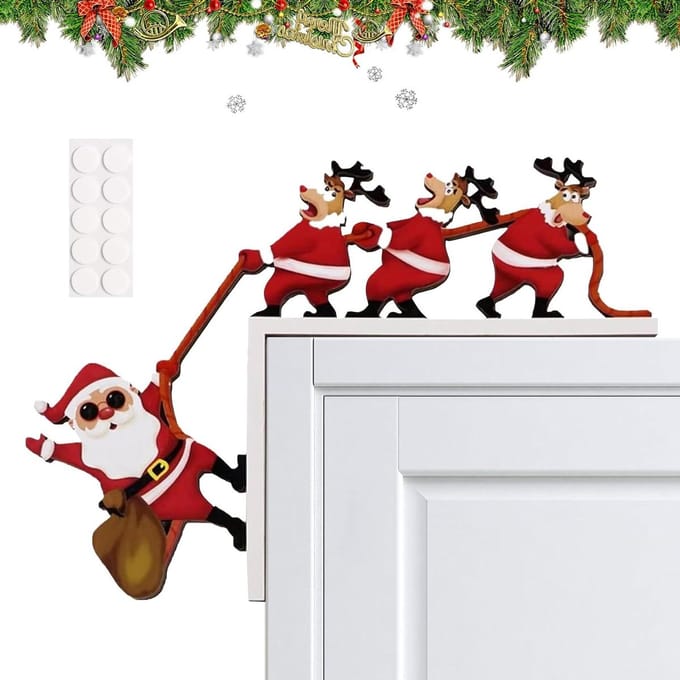 deurkozijn kerstdecoratie