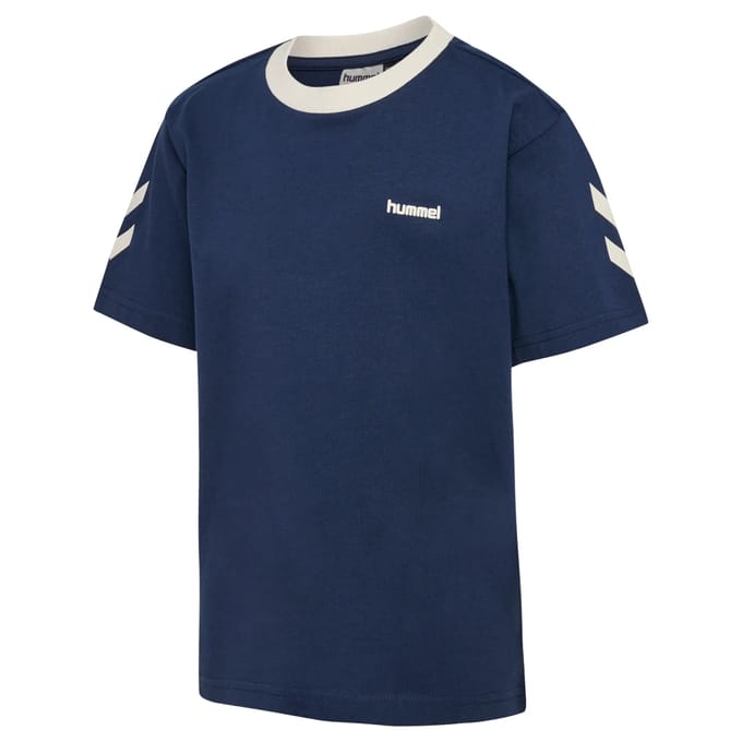 Kinderen T-shirt met brede zigzagpatroon Hummel
