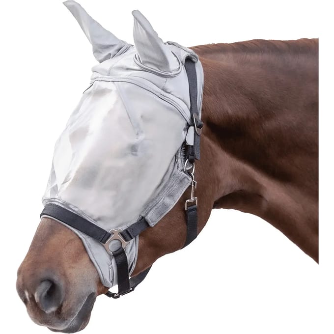 Vliegenmasker met orenbescherming voor pony Waldhausen Premium