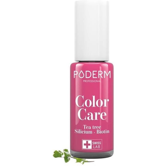 Nagellak - PODERM - Nr. 599 Framboos - Verrijkt met Tea Tree - Antischimmel - 8 ml roze