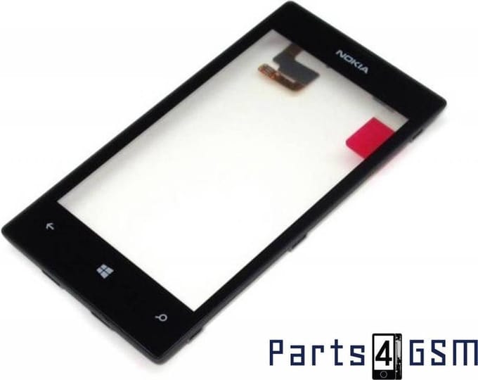 Touchscreen + Frame Nokia Lumia 520/525 – Zwart – 00809L1