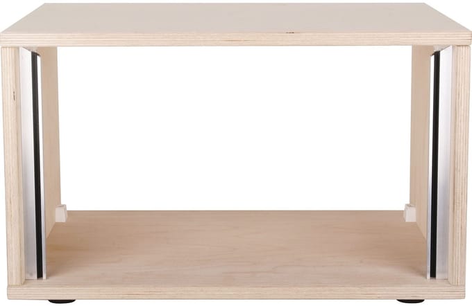 MUSIC STORE Studiorack 6HE berk MP bouwpakket, unlackiert, recht - Studio racks