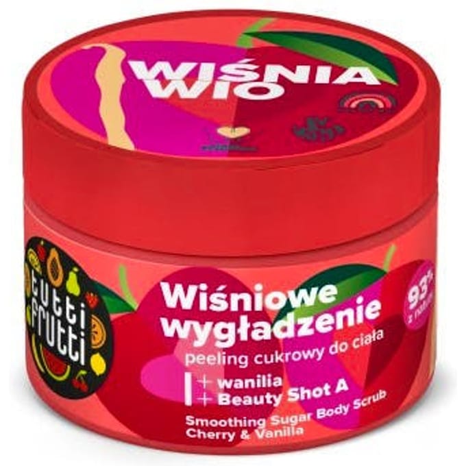 Tutti Frutti Smoothing Sugar Body Scrub Cherry &amp; Vanilla 300 g