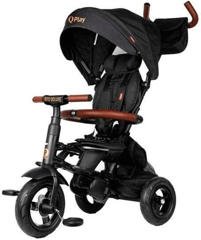 Deluxe Driewieler voor Kinderen - Comfortabel en Veilig Zwart Model