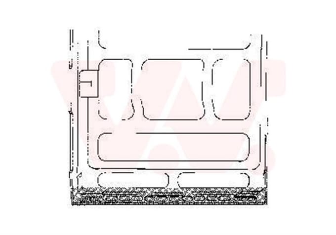 Van Wezel - PLAATWERKPANELEN AUTODEUR VOOR VW TRANSPORTER T3 1979-1992 DUR570965VWAN
