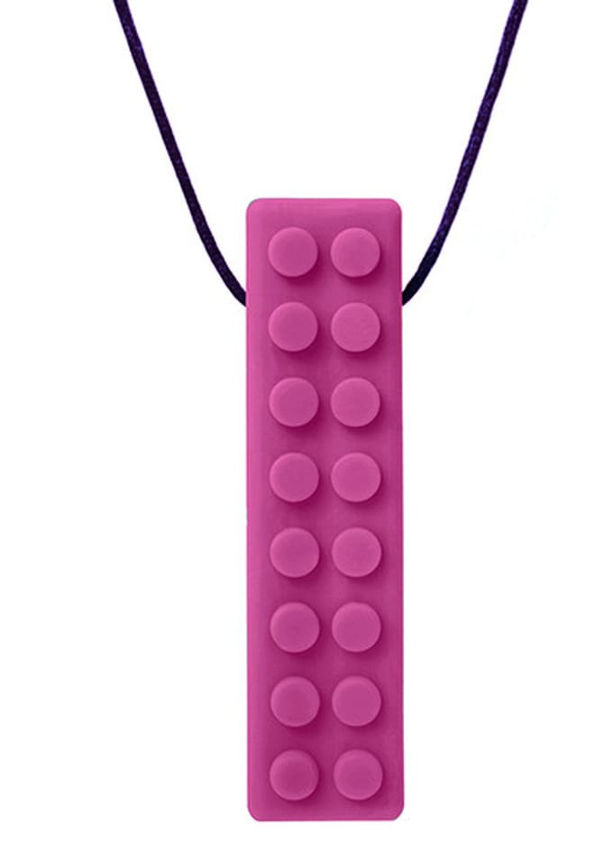 ARK Therapeutic kauwketting speelgoed Brick Stick magenta sensorisch.