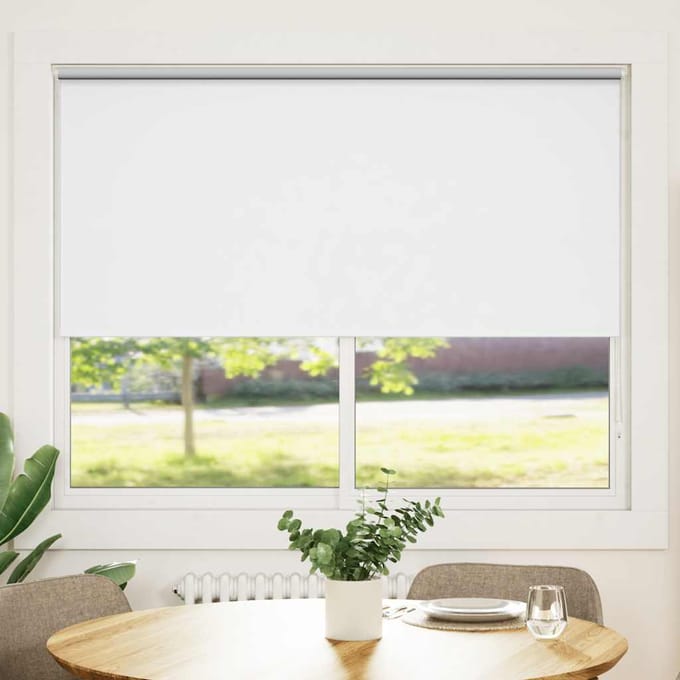 vidaXL - Rolgordijn - verduisterend - 144,4 - x - 175 - cm - stofbreedte - 140 - cm - wit