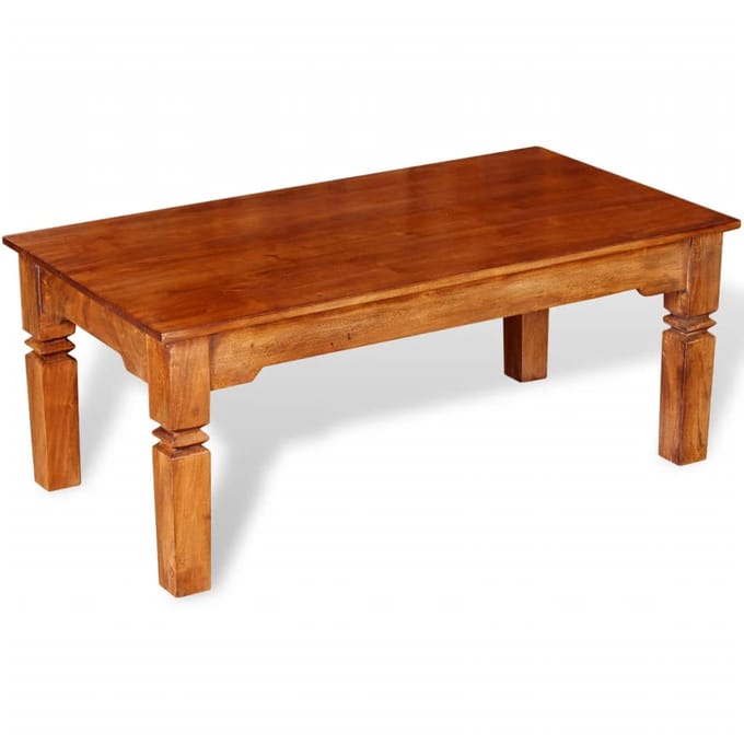 Vidaxl Table Basse, Bois Massif, 110X60X45 Cm