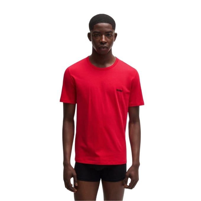 Hugo Effen pyjamashirt voor heren (set van 3) (Rood, Groen, Zwart)