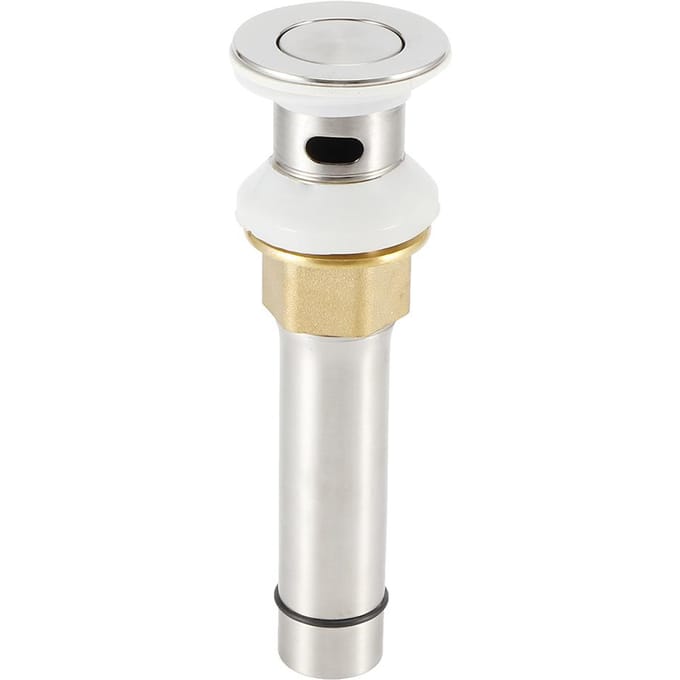 Bonde de lavabo en acier inoxydable 304 Cuisine Salle de bain Bouchon d'évacuation Accessoires(Bonde à clapet Type B 304 avec trou white