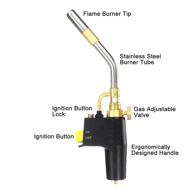 TS8000 Trigger Messing Mapp Gasbrander Hoge Intensiteit Propaan Verstelbaar 1 Kit