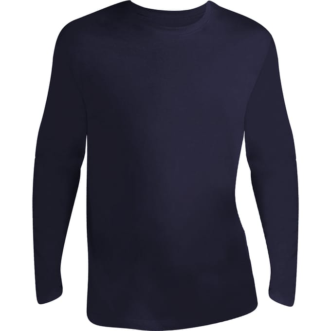 SOLS Heren Monarch T-Shirt met lange mouwen (Marine)