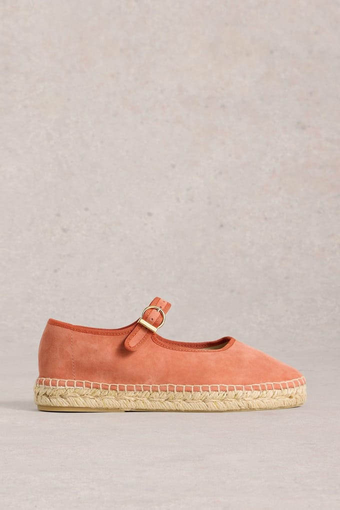 White Stuff Mary Jane Espadrilles Mid Orange Größe: 7 | Ballerinas Outlet | Damen | Orange