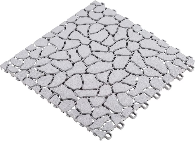 Kunststof Tuintegels in Steenlook - 30x30cm - Set van 6