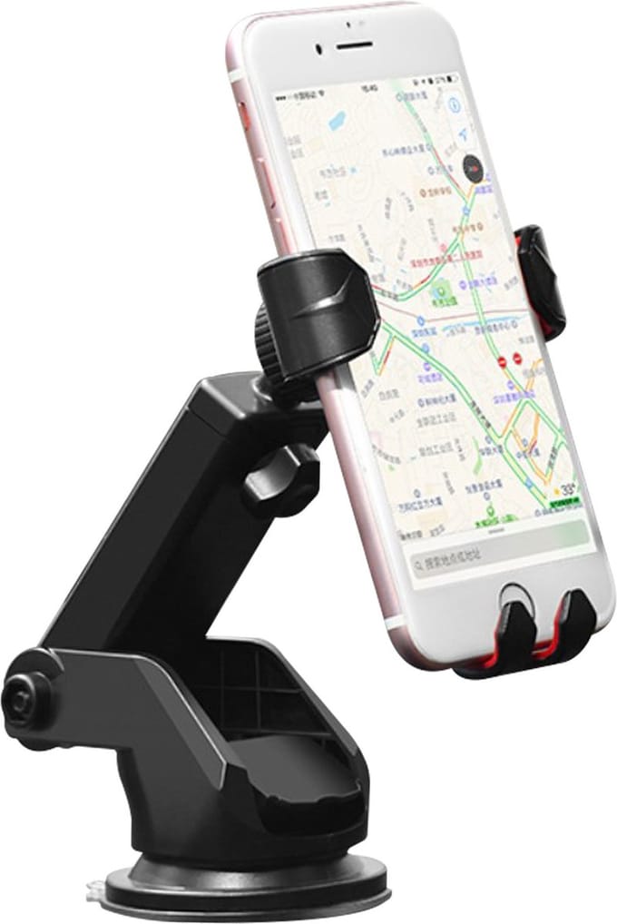 Hoco CA26 Universele Telefoonhouder Auto Dashboard met Zuignap Zwart