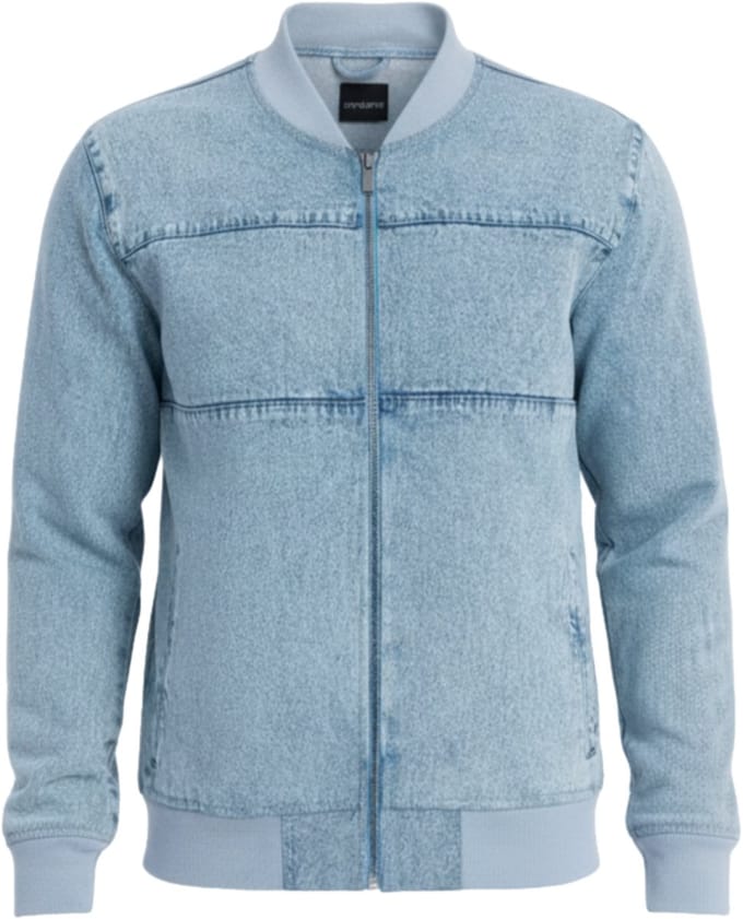 OMBRE Jas - Katoen - Rits - Effen Indigo M
