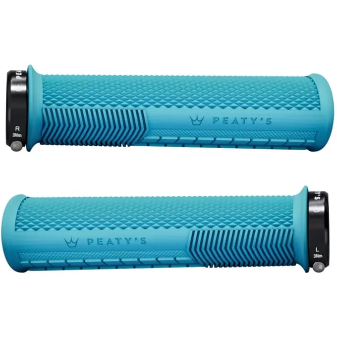 Peaty´s Monarch Knurl Thin Handvatten Blauw 138 mm