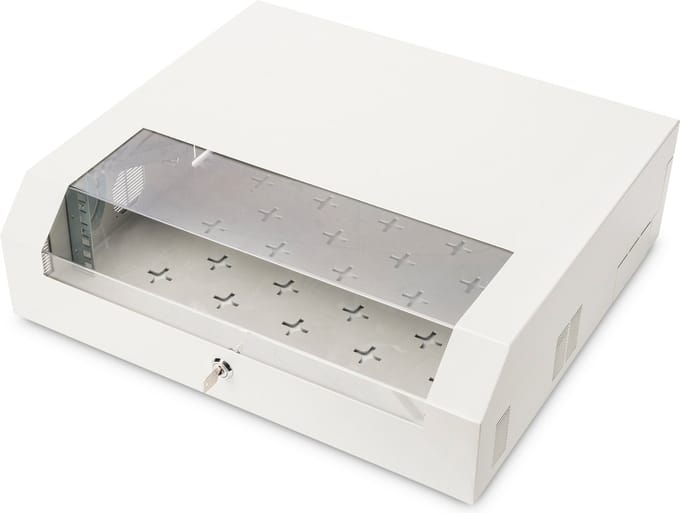 Digitus DN-19 04U-PB 19inch-patchkast (b x h x d) 475 x 500 x 145 mm 3 HE Grijs-wit (RAL 7035)