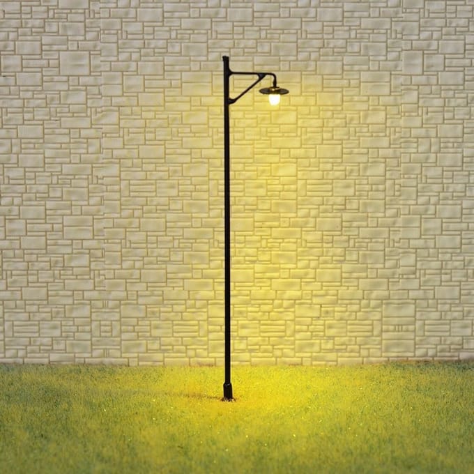 Set van 5 LED Straatlantaarns Modelspoorwegverlichting in 1:87 (HO/OO Schaal)