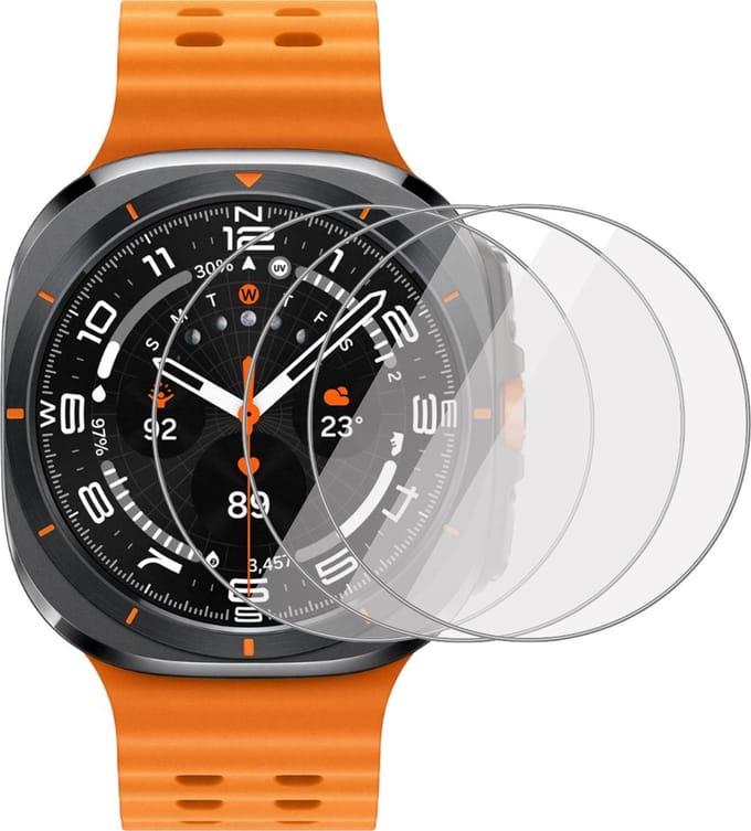3x Screenprotector geschikt voor Samsung Galaxy Watch Ultra 47mm - Folie Screen Protector