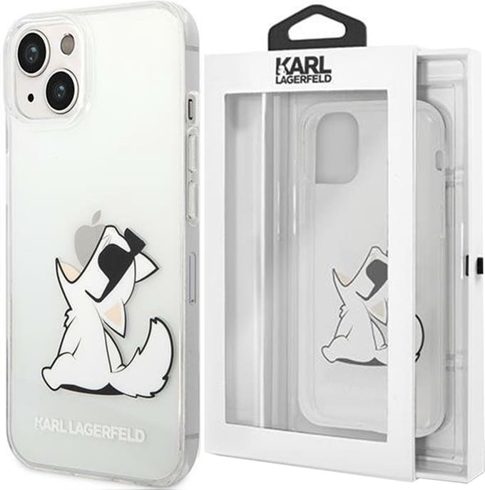 Karl - Lagerfeld - KLHCP14MCFNRC iPhone - 14 - Plus - 6.7 - hardcase - transparant - Choupette - Fun