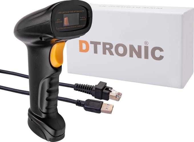 DTRONIC DT3310 barcodescanner – USB Plug & Play – 1D streepjescodes – Basis scanner – Compact & betrouwbaar