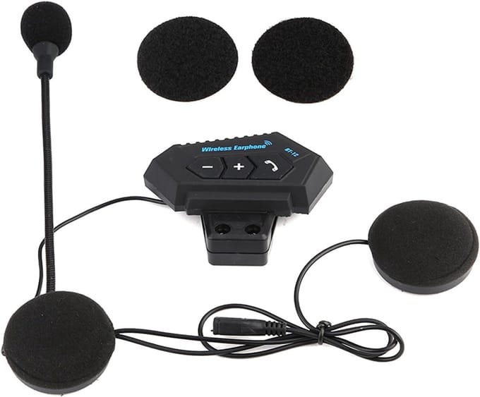 Helm Bluetooth-headset - Motorhelm Luidsprekers - Veilig Bellen - Handsfree Bediening - 1 Paar - Zwart