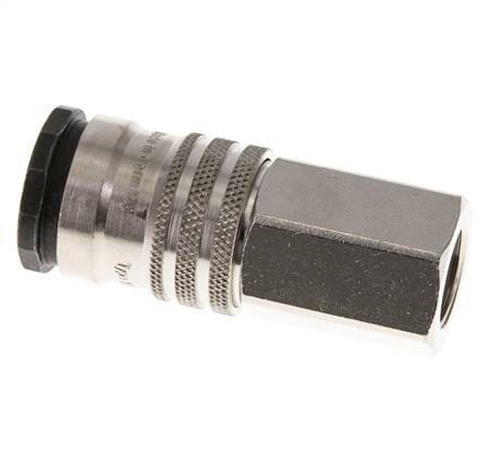 Staal/Vernikkeld Messing DN 10 Luchtkoppeling Snelkoppeling G 3/8 inch Binnendraad - CLS10-F-SBN-P-038