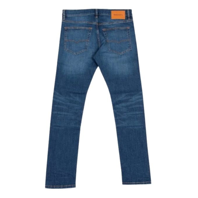 Diesel Heren D-Luster Gewassen Effen Jeans (Blauw)