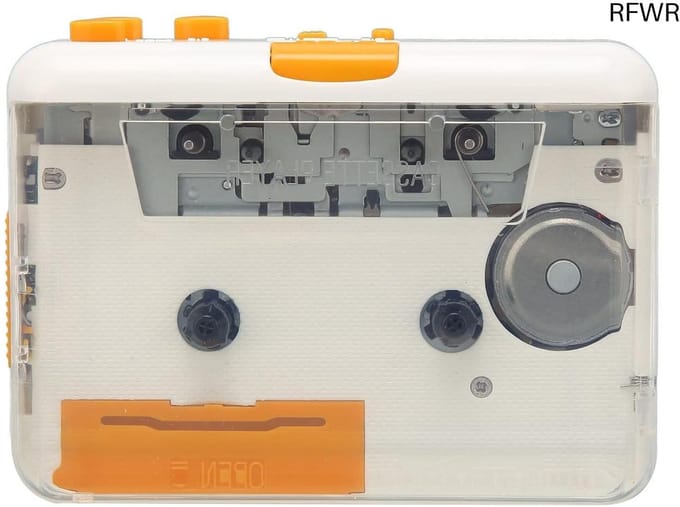 RFWR® Draagbare Cassettespeler voor MP3 Conversie met USB en Oortelefoons