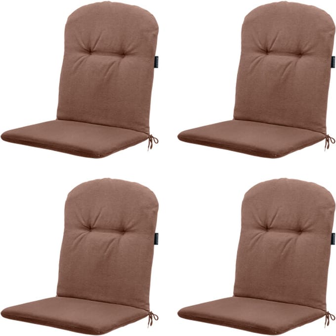 Madison kuipstoelkussen hoge rug panama - 96x45x3,5cm set van 4