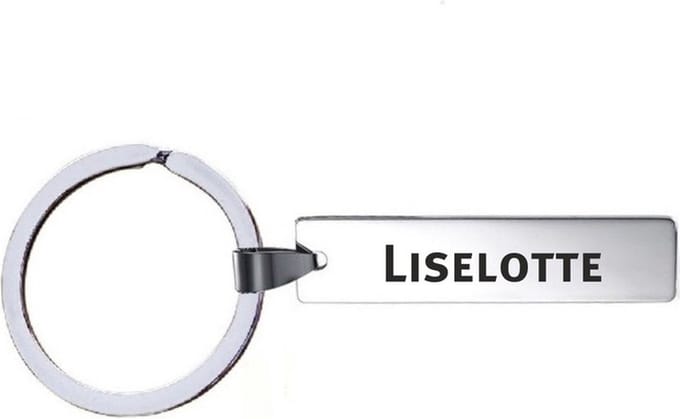 Sleutelhanger Met Naam - Liselotte - RVS