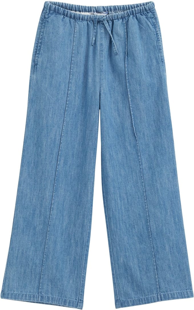 WE Fashion Meisjes wide leg denim broek