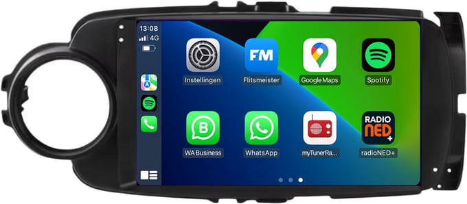 CarPlay autoradio geschikt voor Toyota Yaris | 2011 t/m 2019 | Android 13 | 9 inch | Draadloos Apple CarPlay & Android Auto | 2GB + 32GB | 8-Core processor | Davilon | 2025 model | 2011 2012 2013 2014 2015 2016 2017 2018 2019 | Bluetooth & Wifi