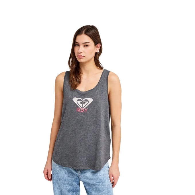 Roxy Surfclassic Tan T-shirt Met Korte Mouwen Grijs M Vrouw