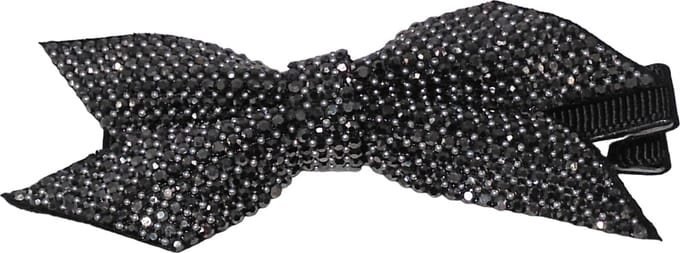 Duckklem met strik-vorm en strass